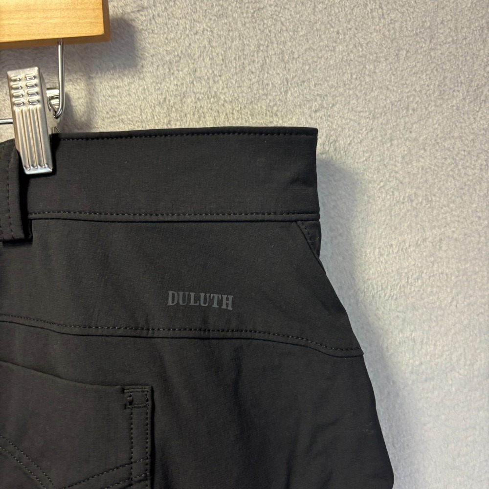 Duluth Trading Co Nylon Hiking Pants Womens 22W x31 Black Outdoor Zipper Pockets - Picture 12 of 16